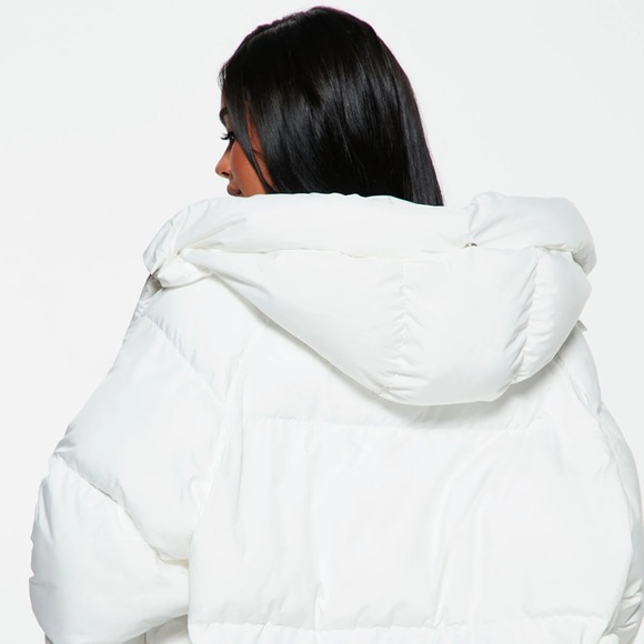 White Puffer Jacket - Picture 4 of 5